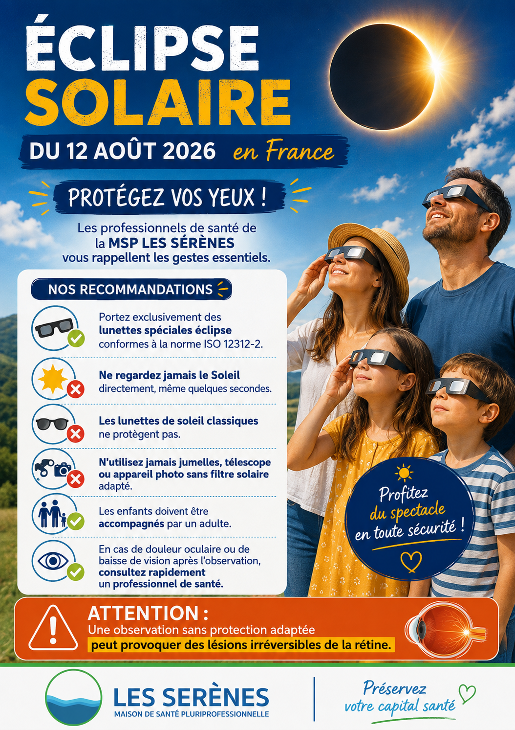 Eclipse , Protégez vos yeux!